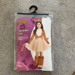 HALLOWEEN 🎃 Spirit Shimmer Fox Costume for Kids - Brown and White